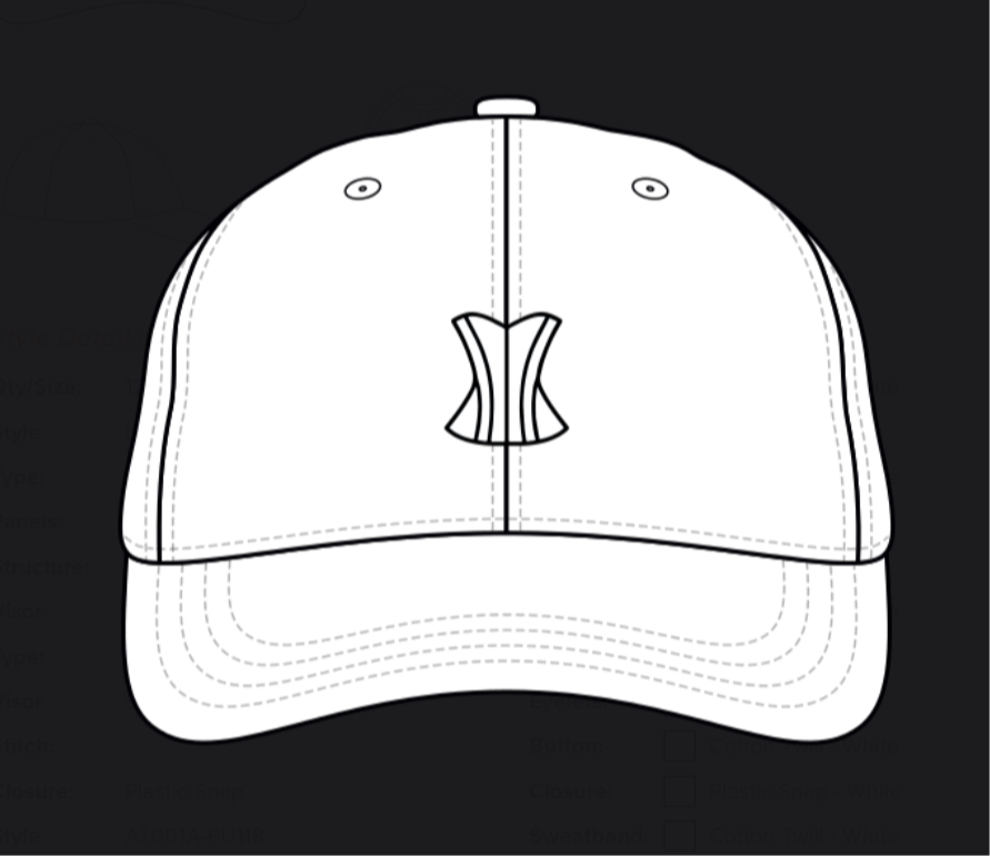 Gorra blanca