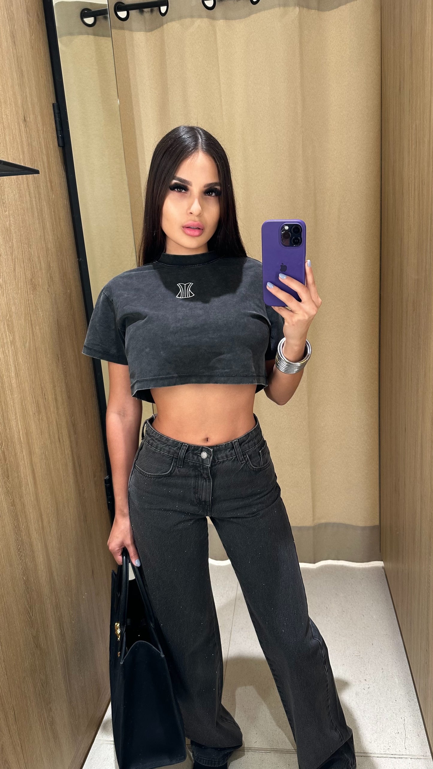 Crop top washed