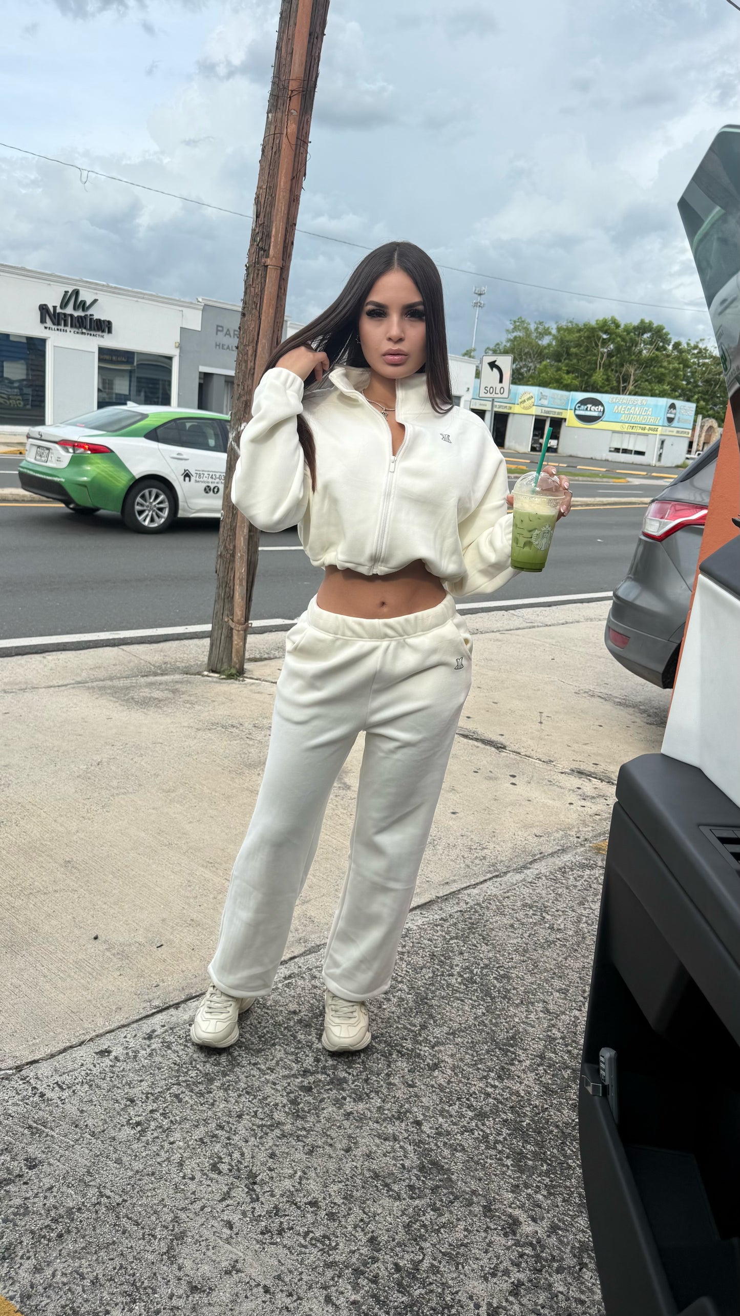 Beige tracksuit