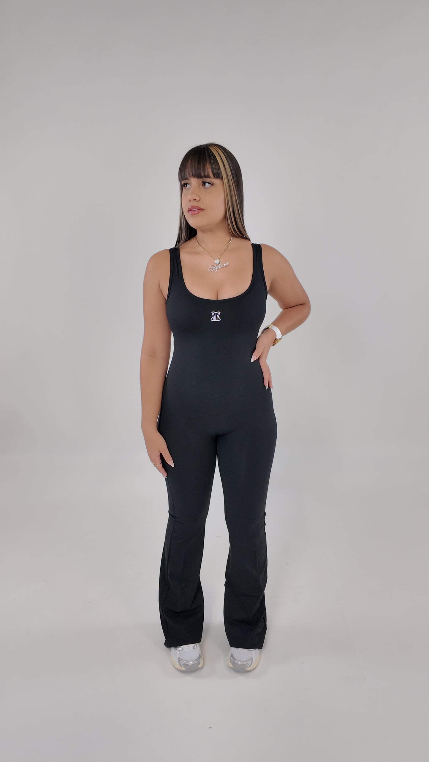 Jumpsuit negro palazzo