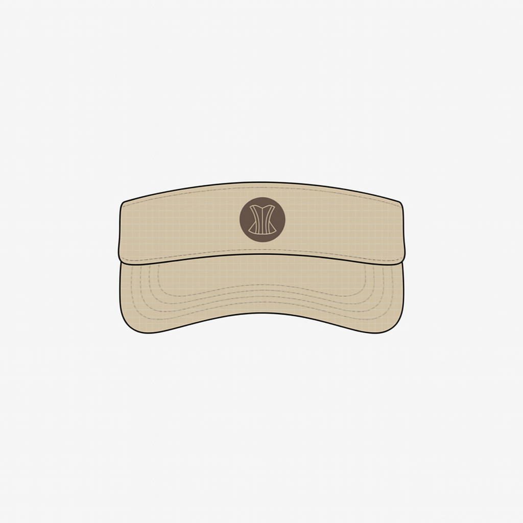 Visera crema/marron