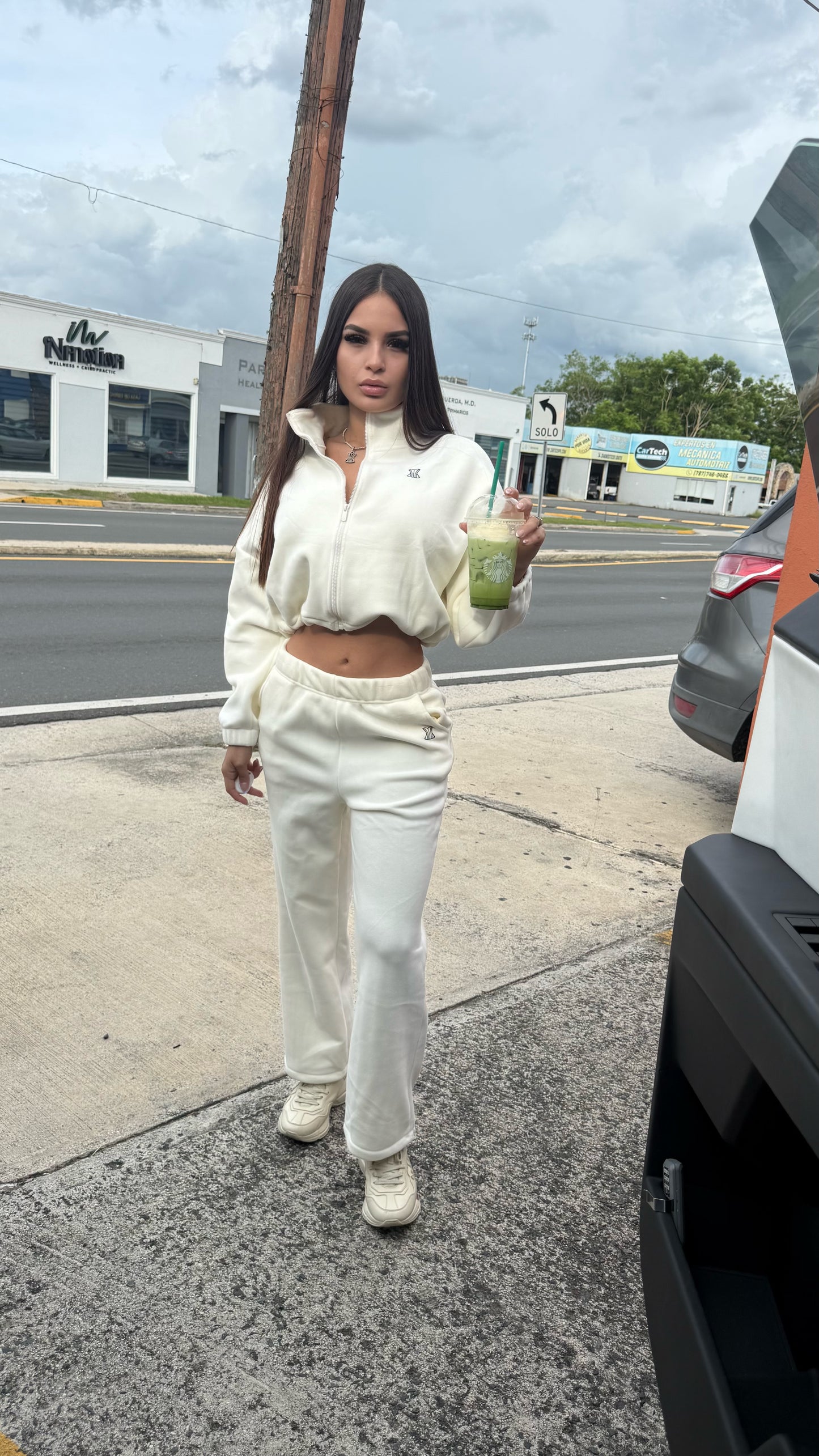 Beige tracksuit