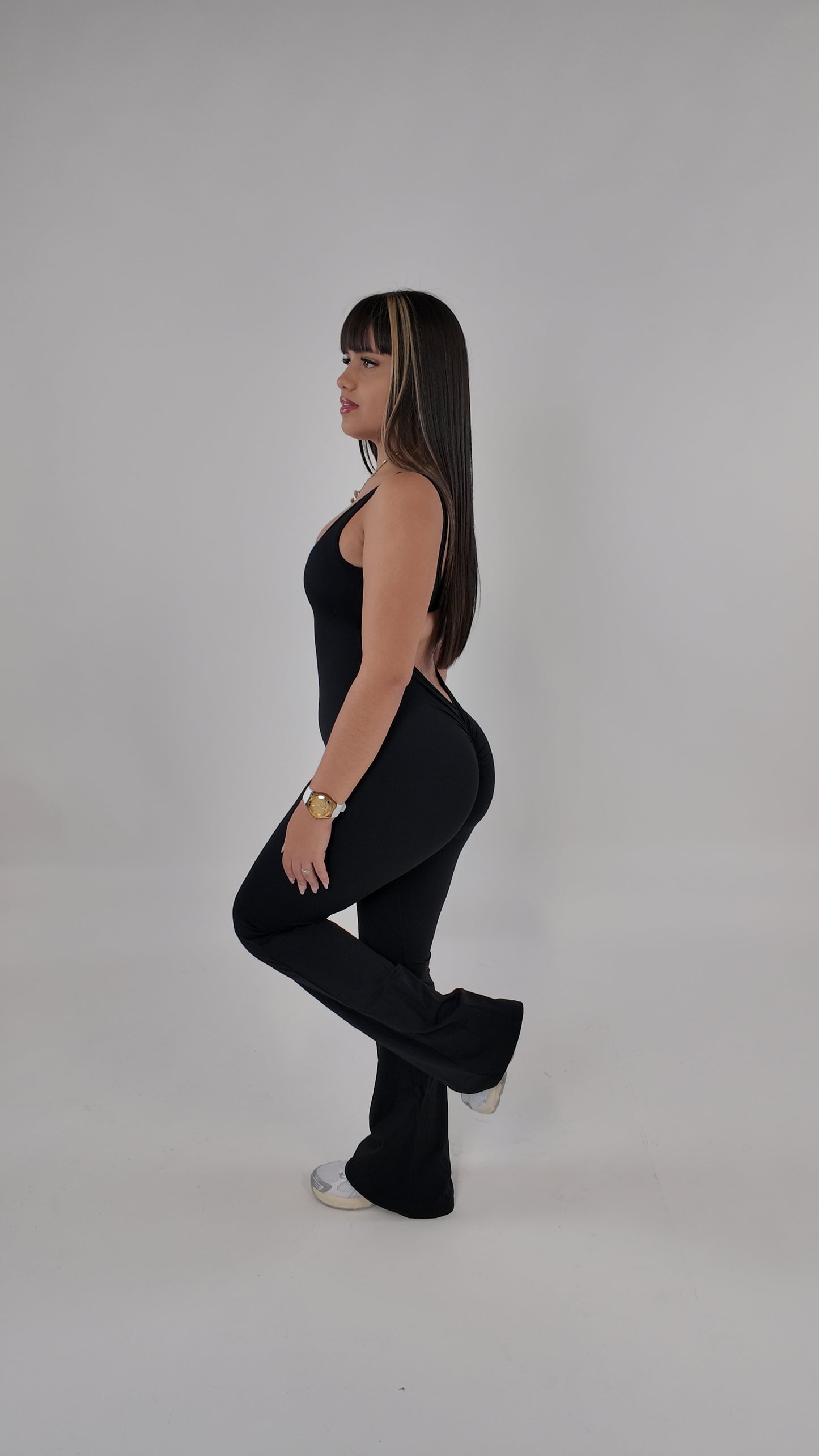 Jumpsuit negro palazzo