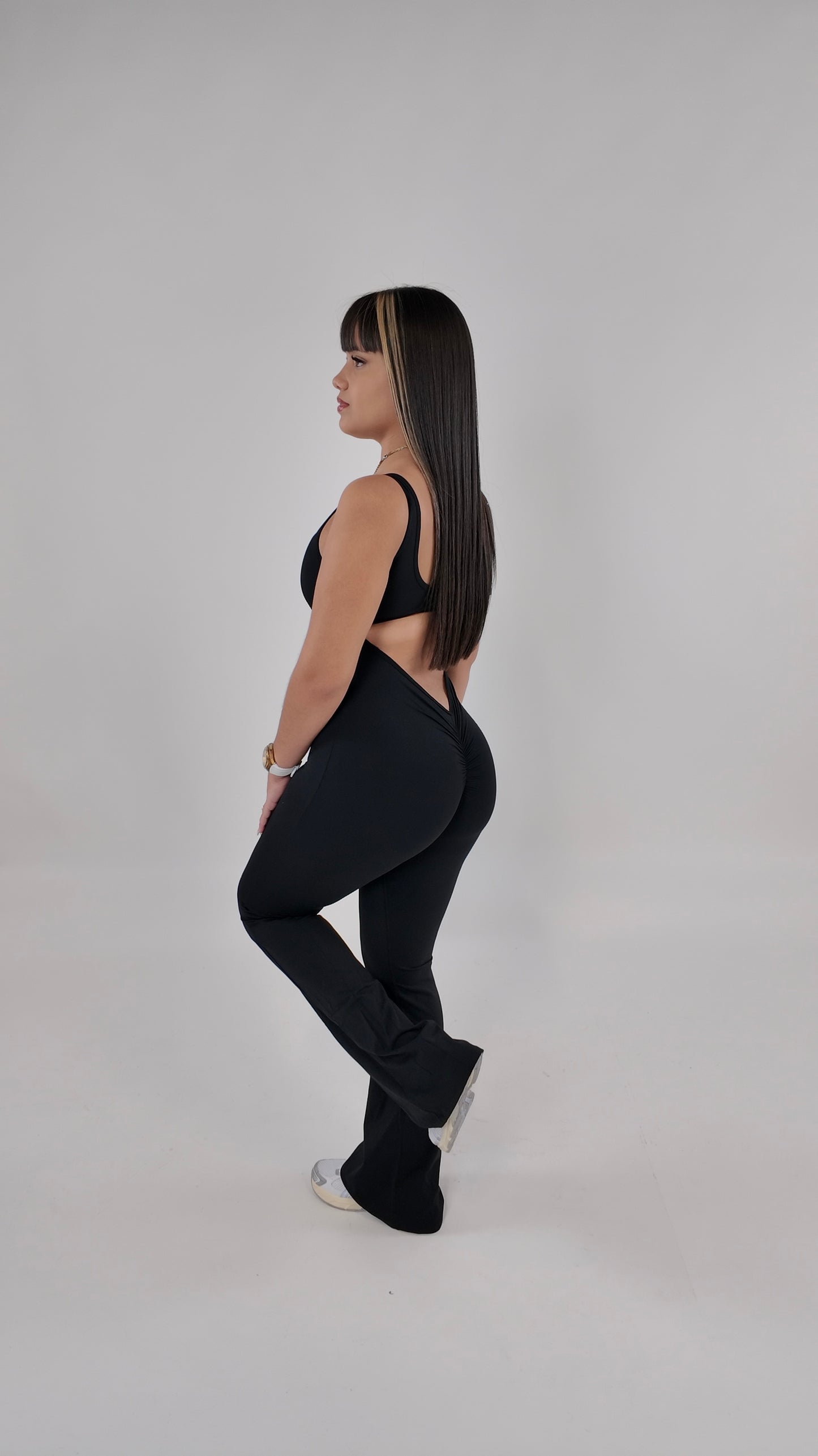 Jumpsuit negro palazzo