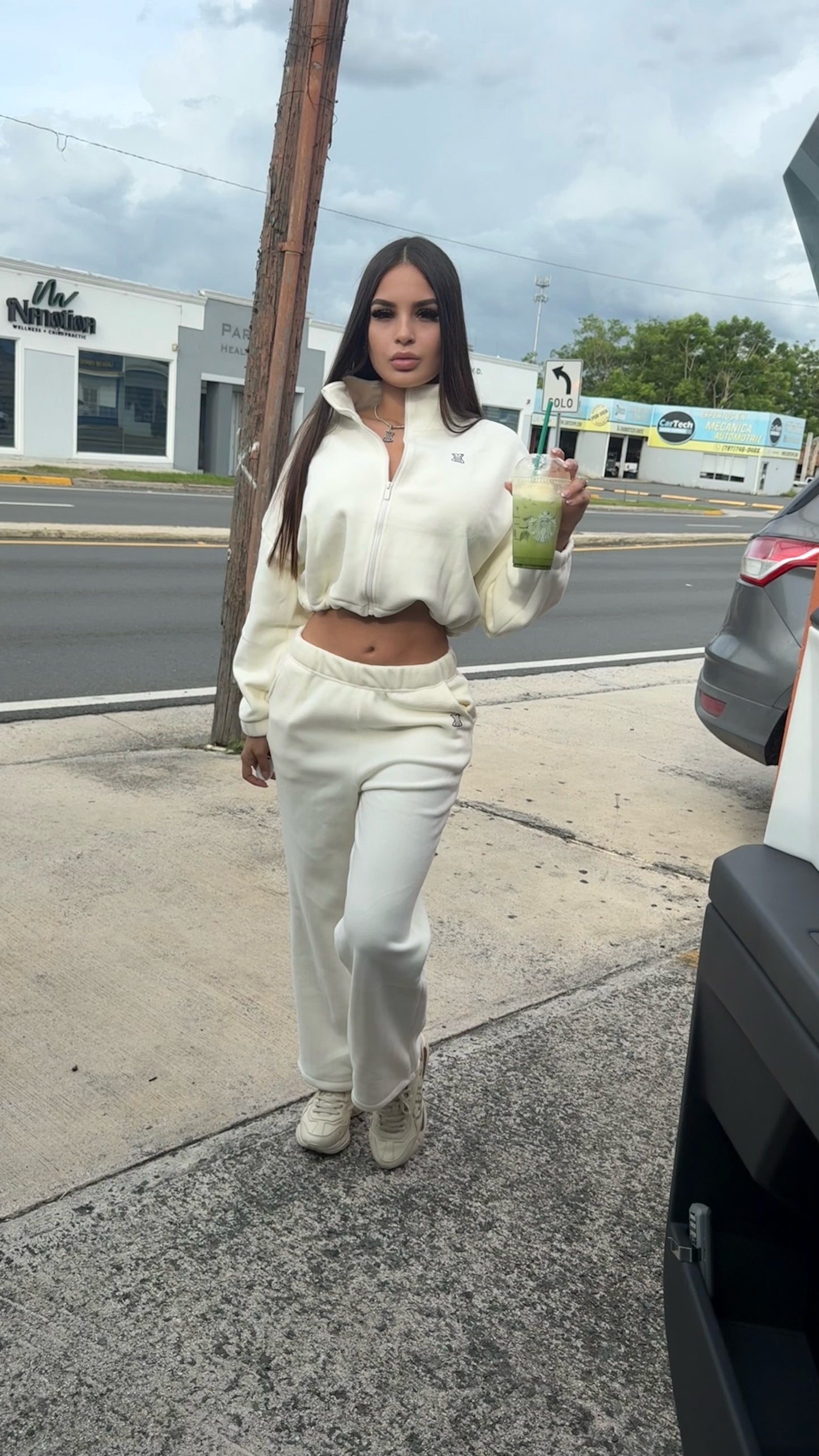 Beige tracksuit