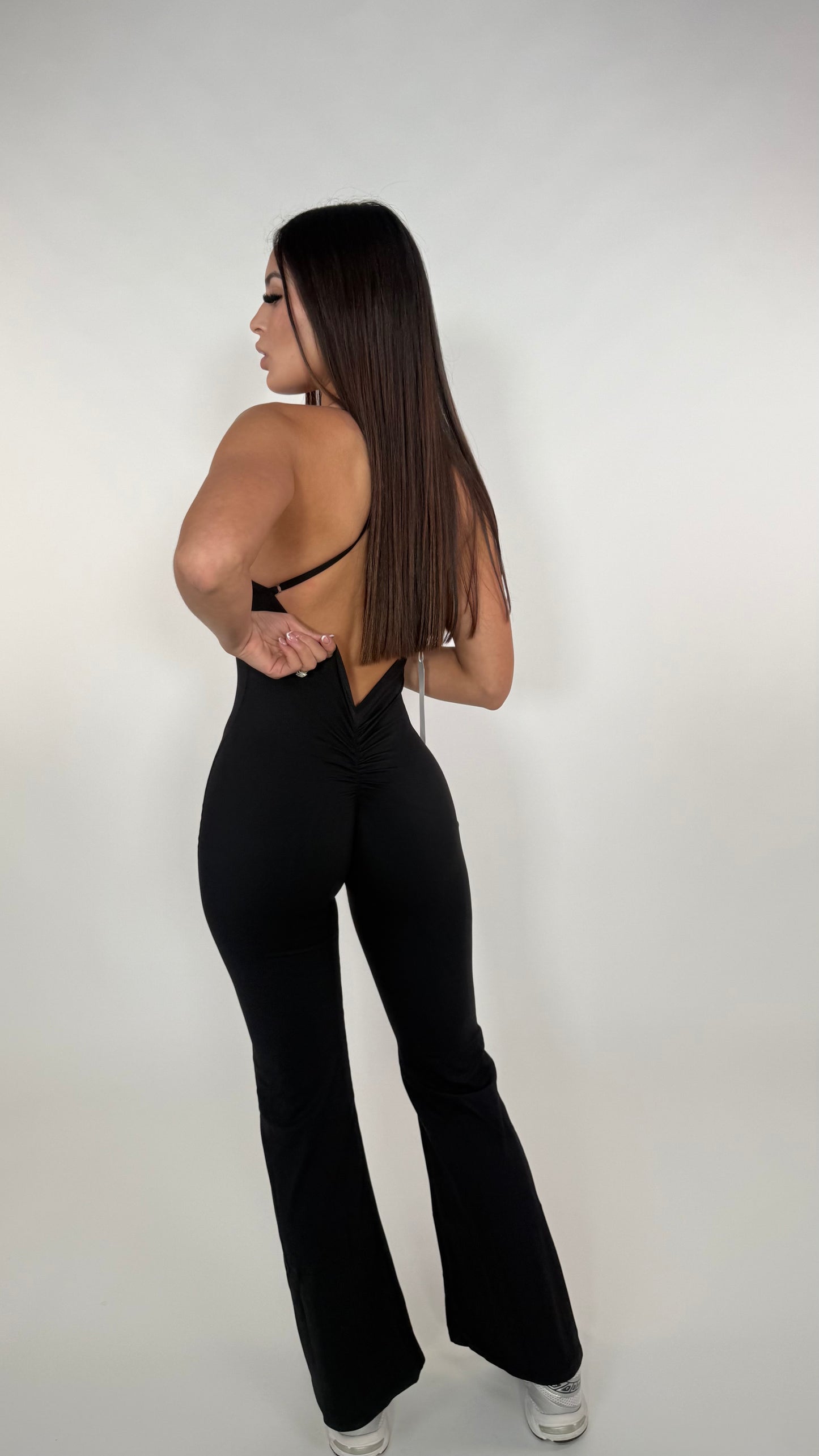 Jumpsuit negro palazzo