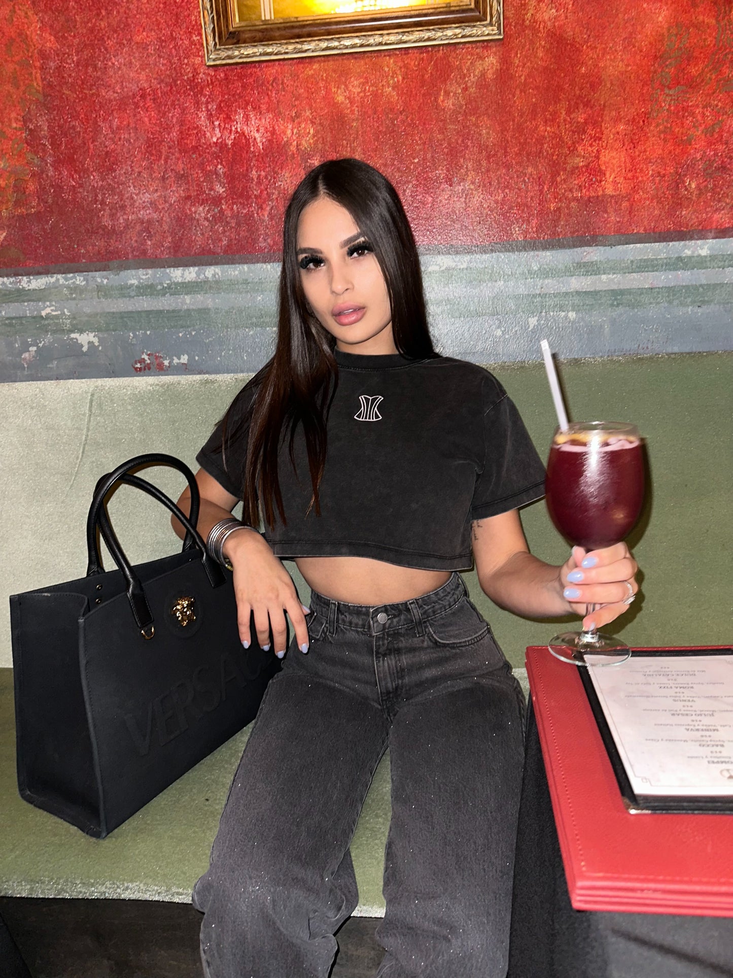 Crop top washed