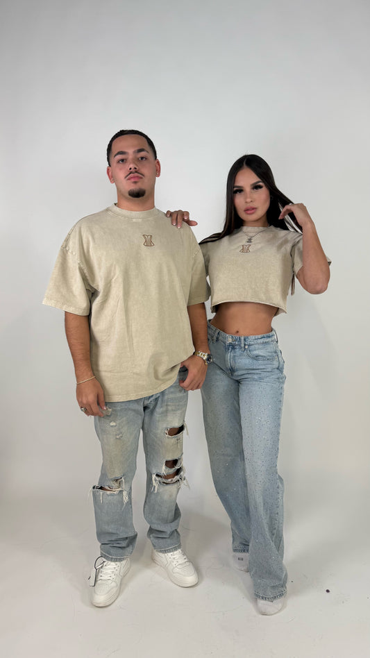 Beige shirt matching (men)