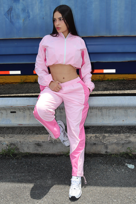 Pink tracksuit