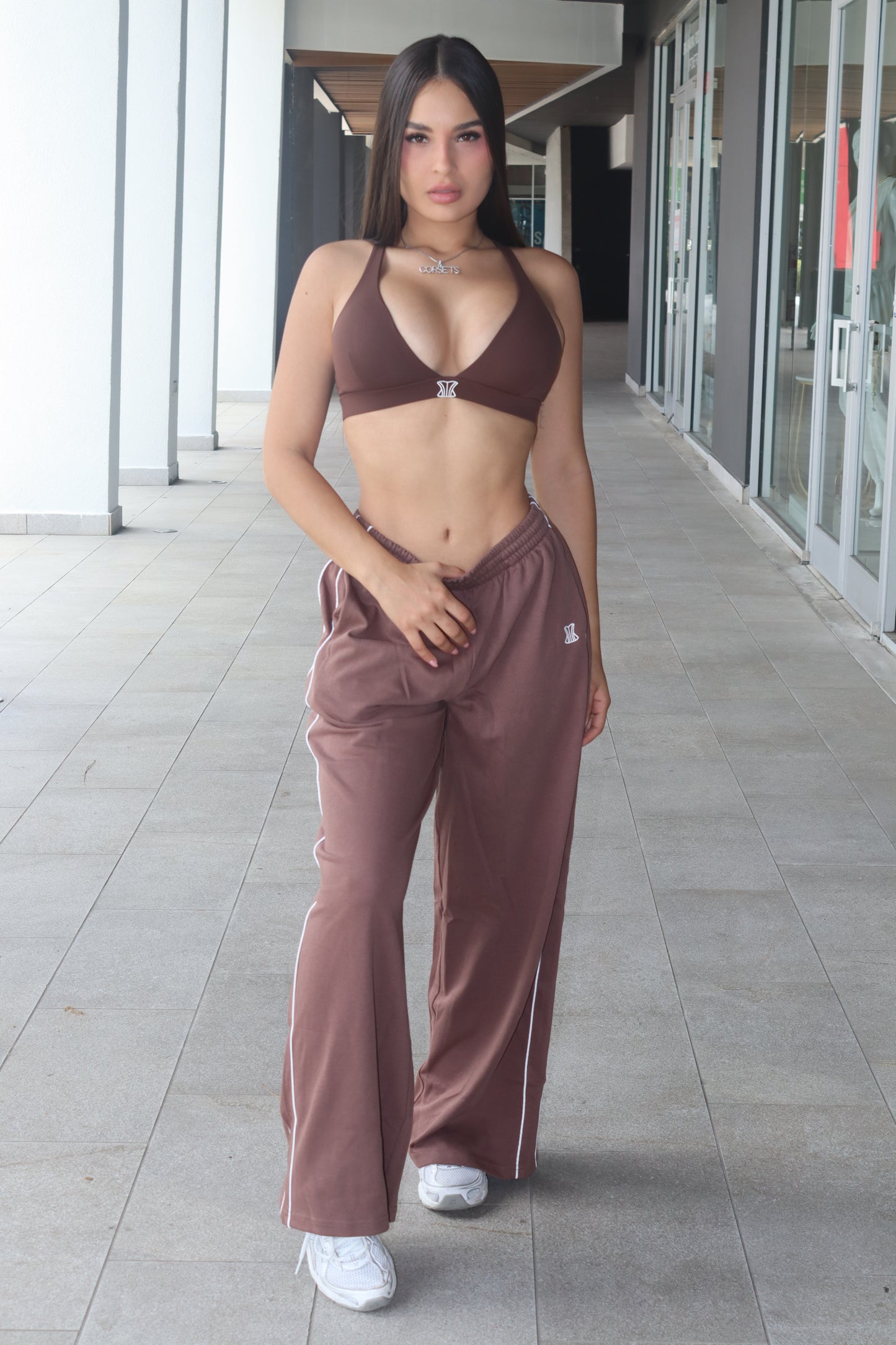 Set marrón sweater pant
