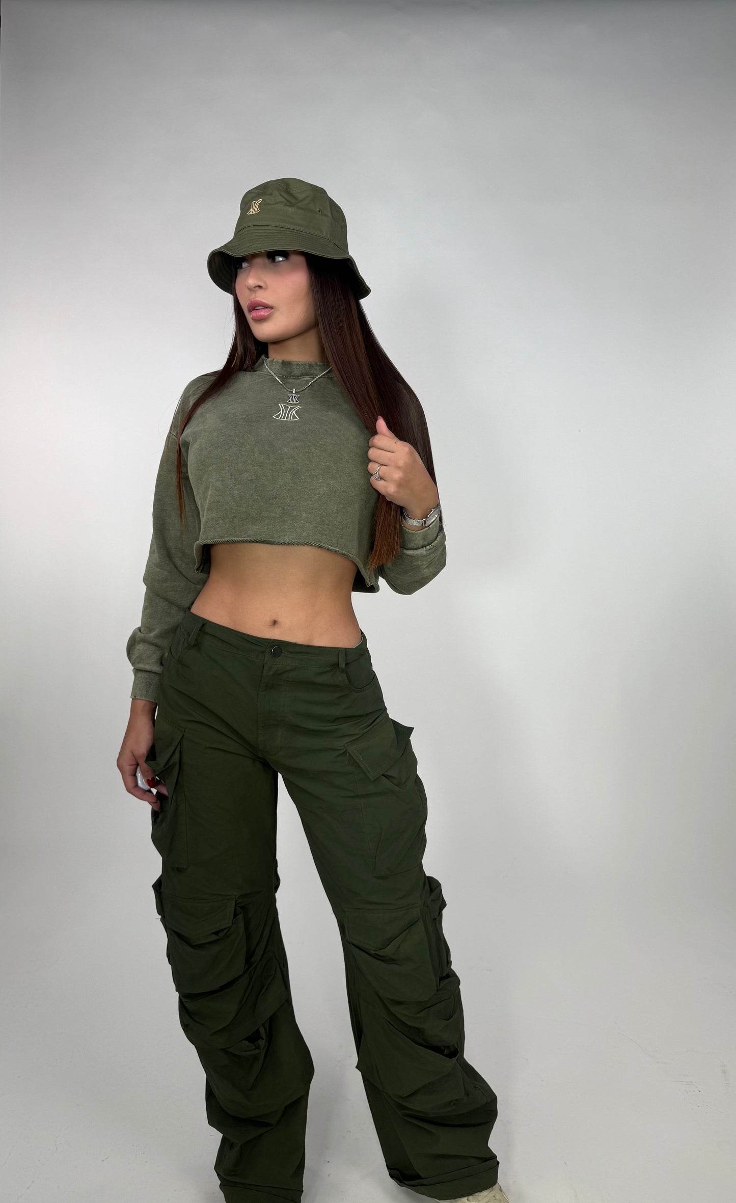 Crop top verde