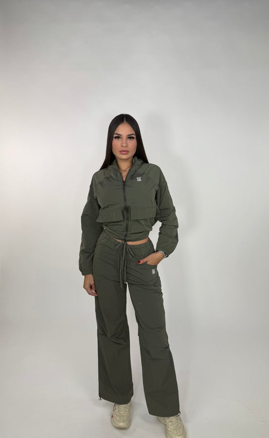 Set impermeable verde