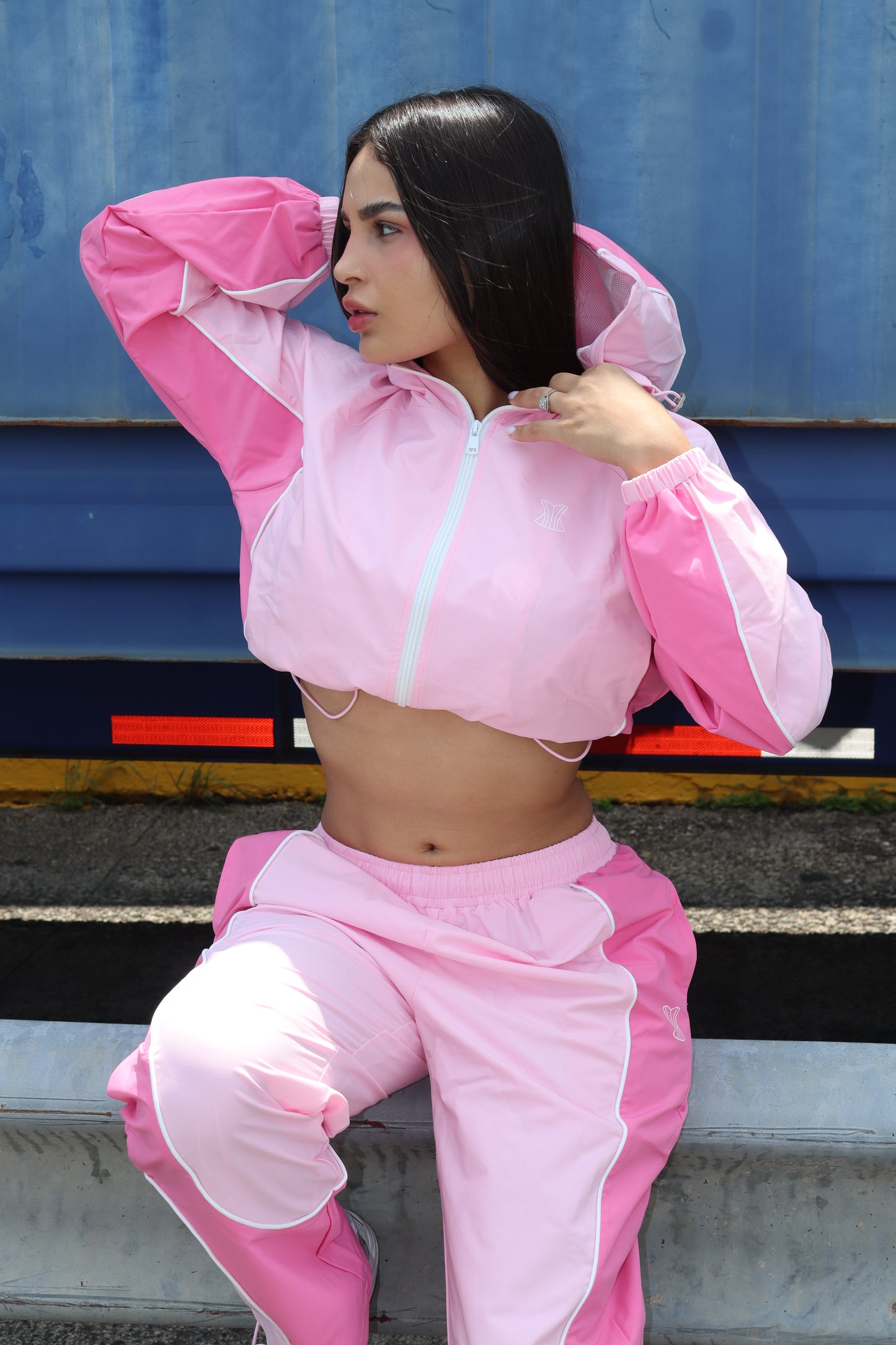 Pink tracksuit