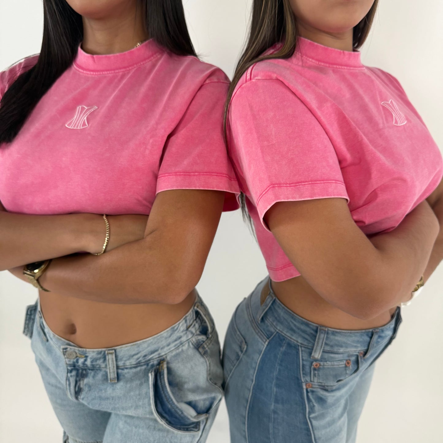 Crop top rosa