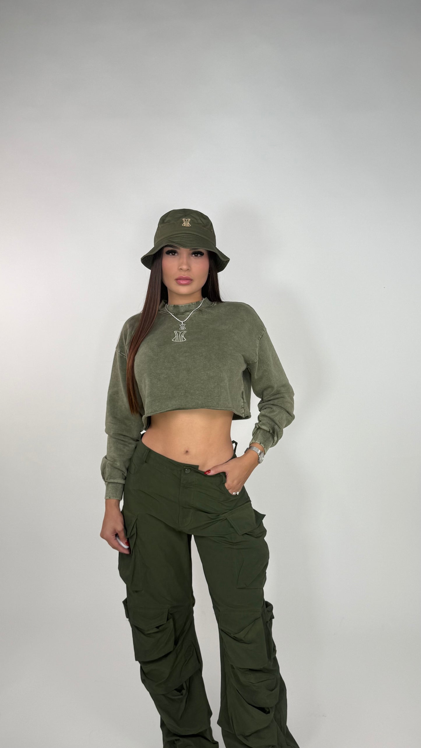 Crop top verde