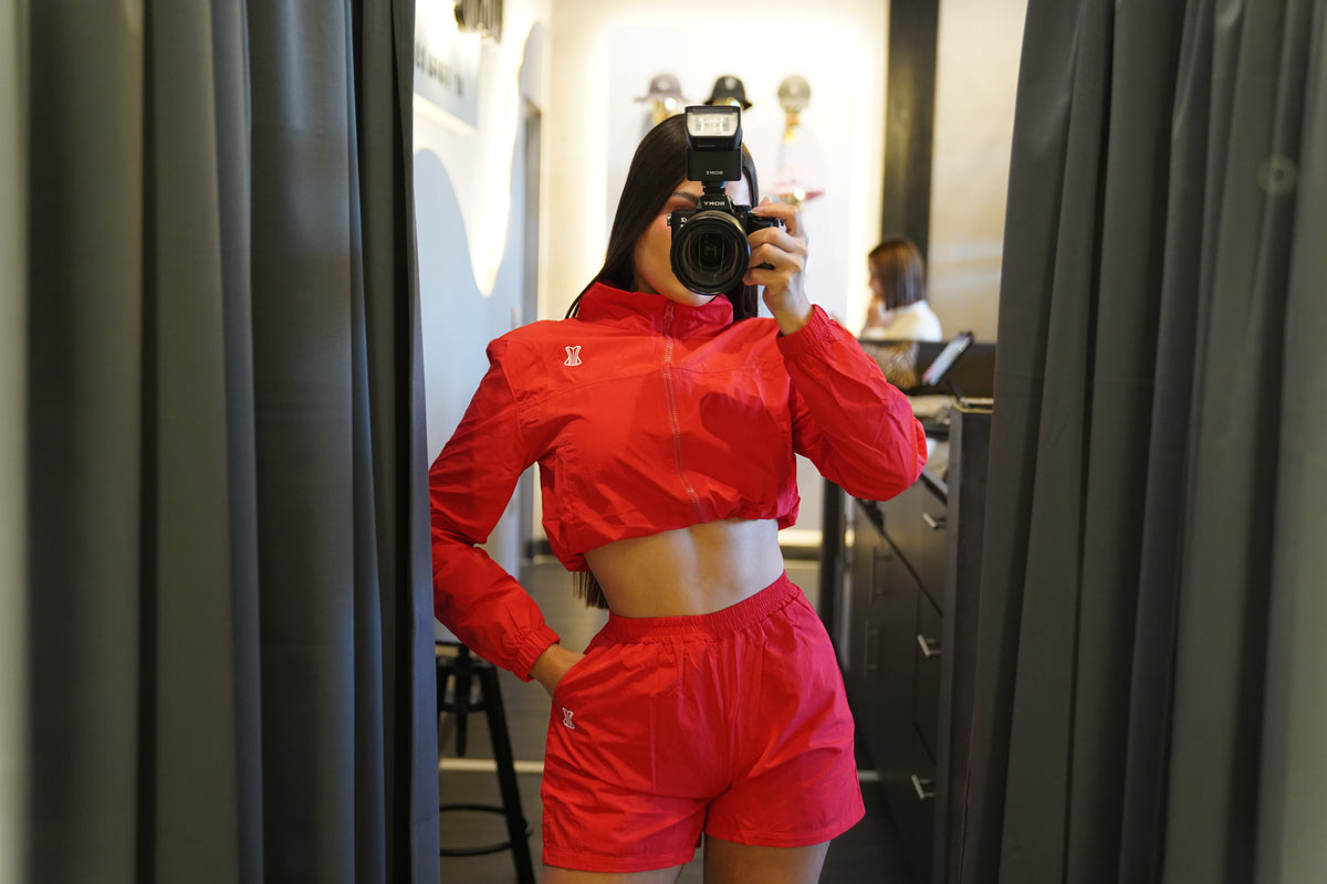 Tracksuit rojo corto