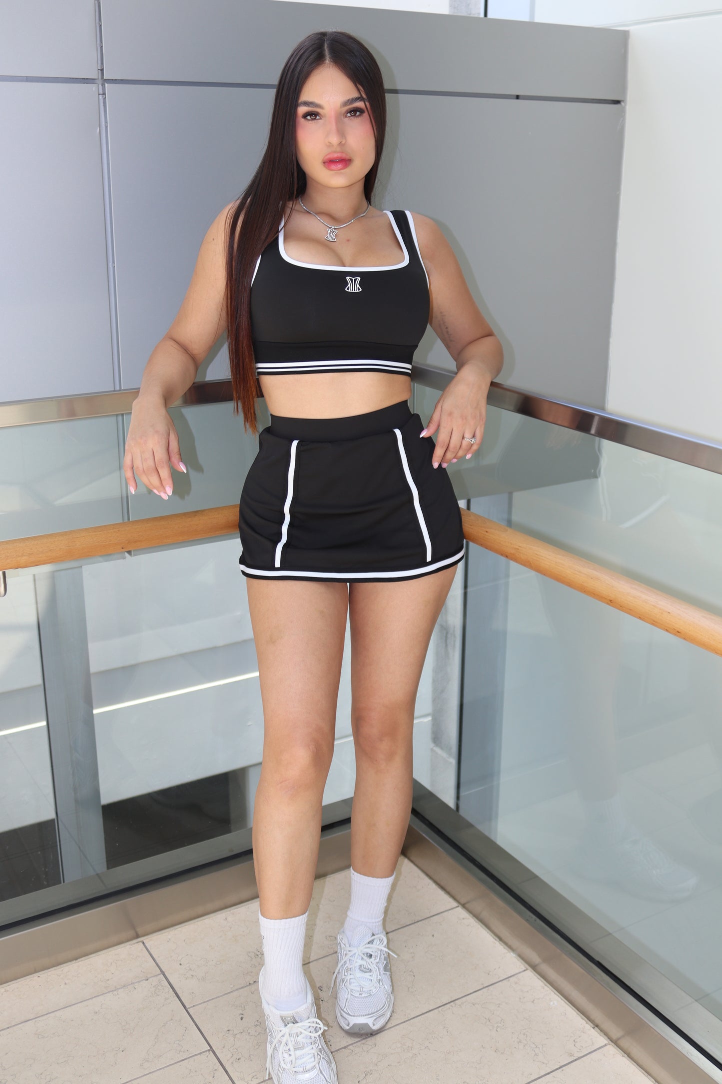 Set de falda negro