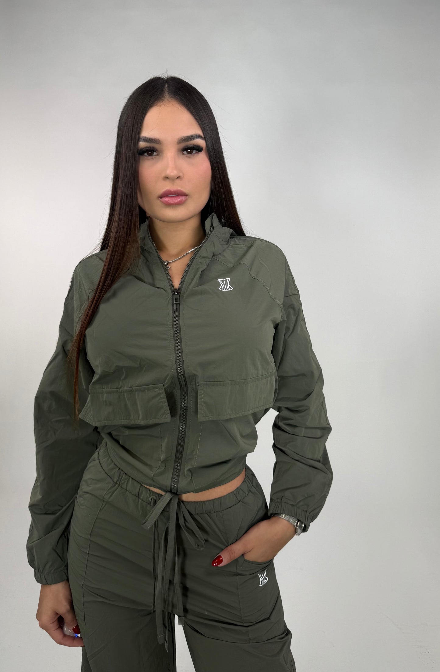 Set impermeable verde