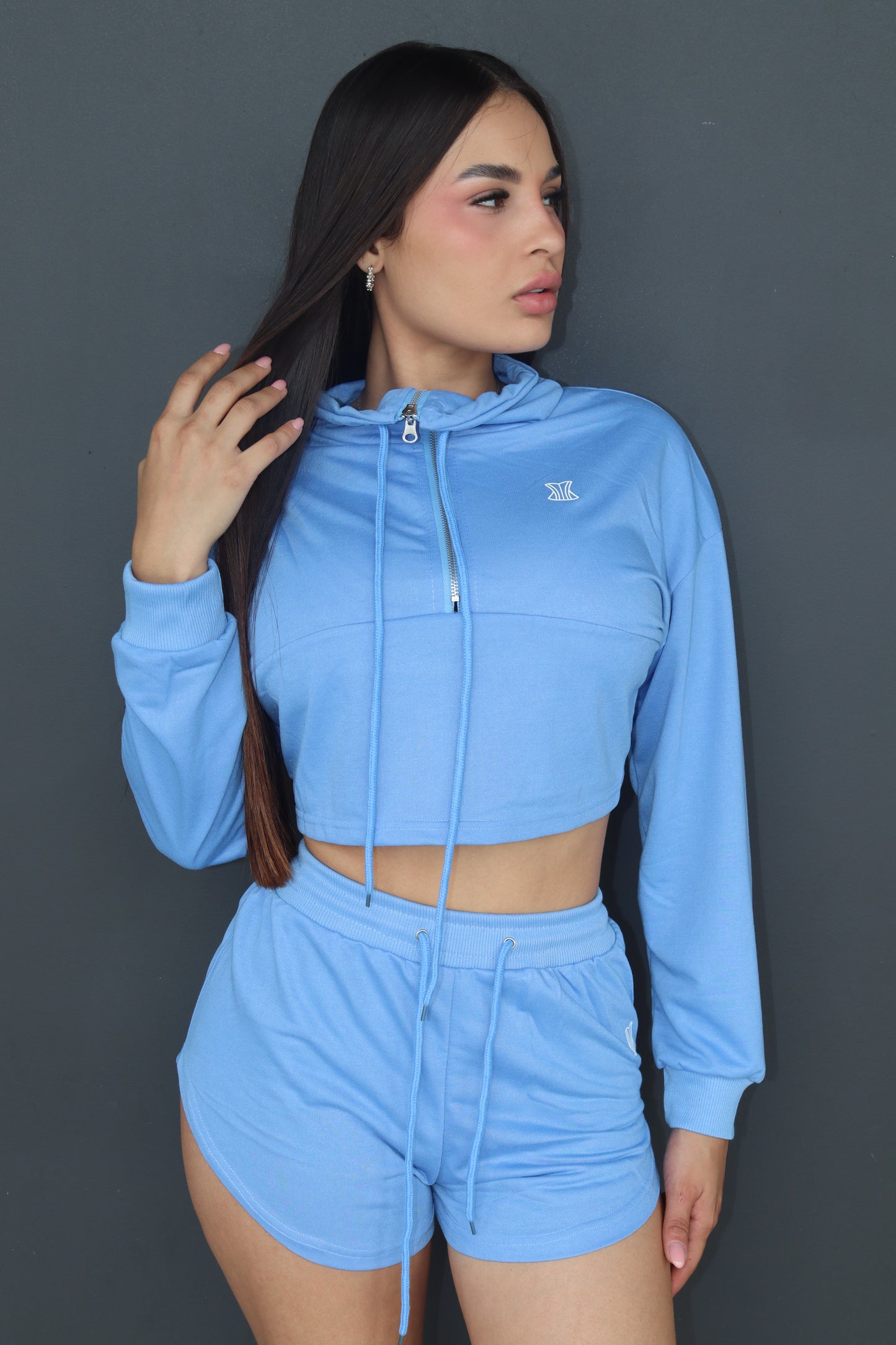 Set abrigo y pantalón cortó