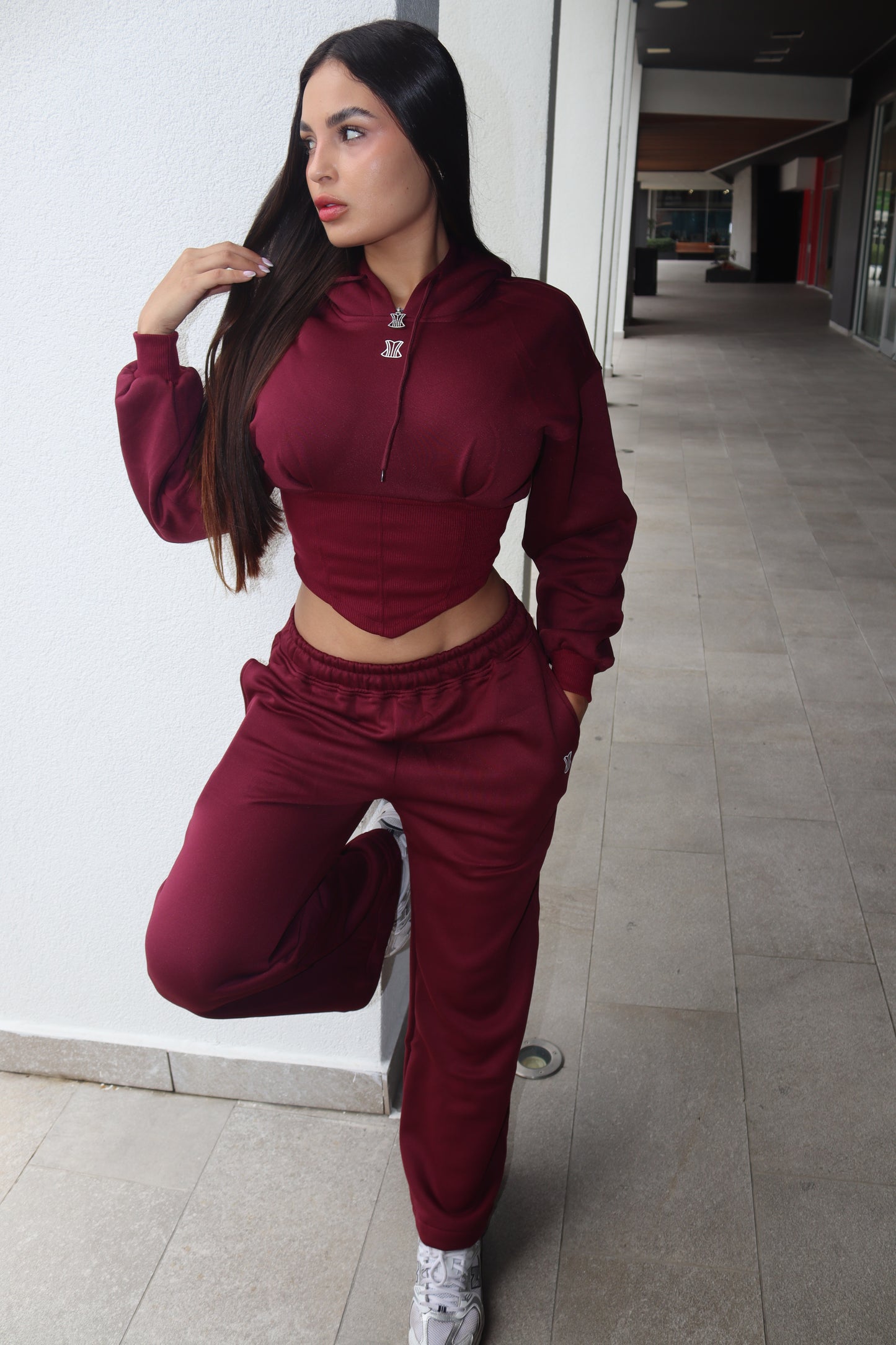 Corsets sweater set (vino)