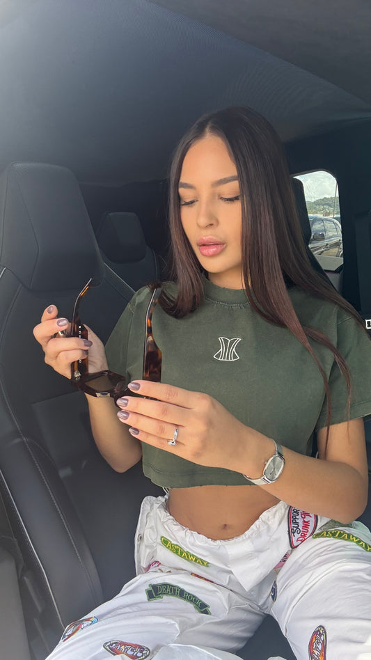 Crop top verde