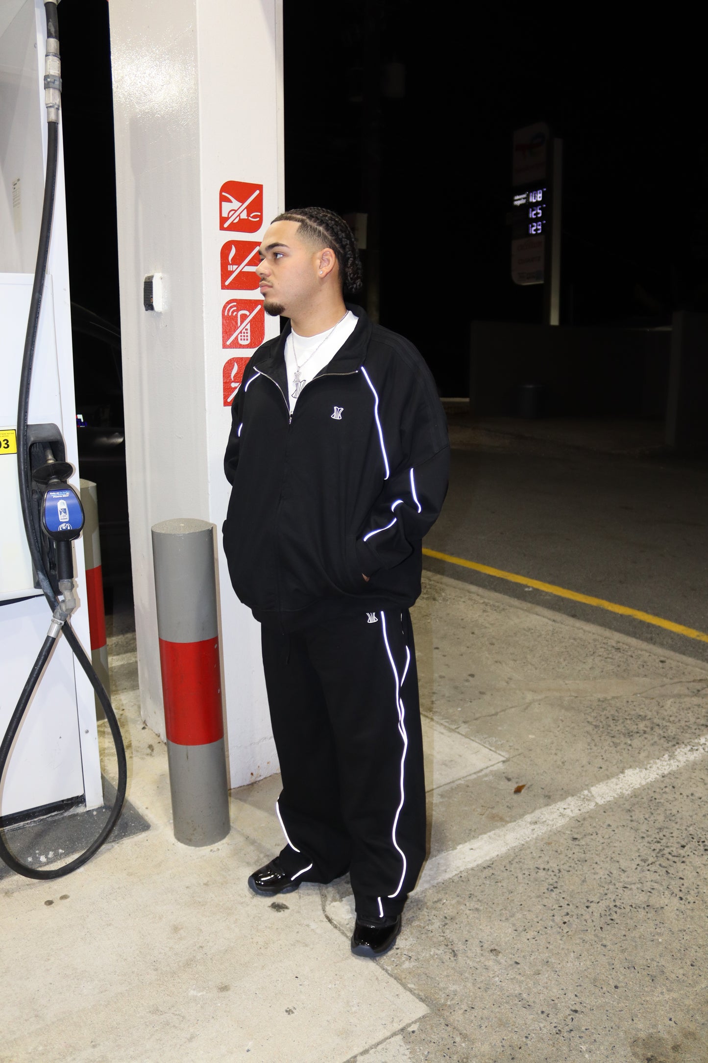 Over size sweater set (black)