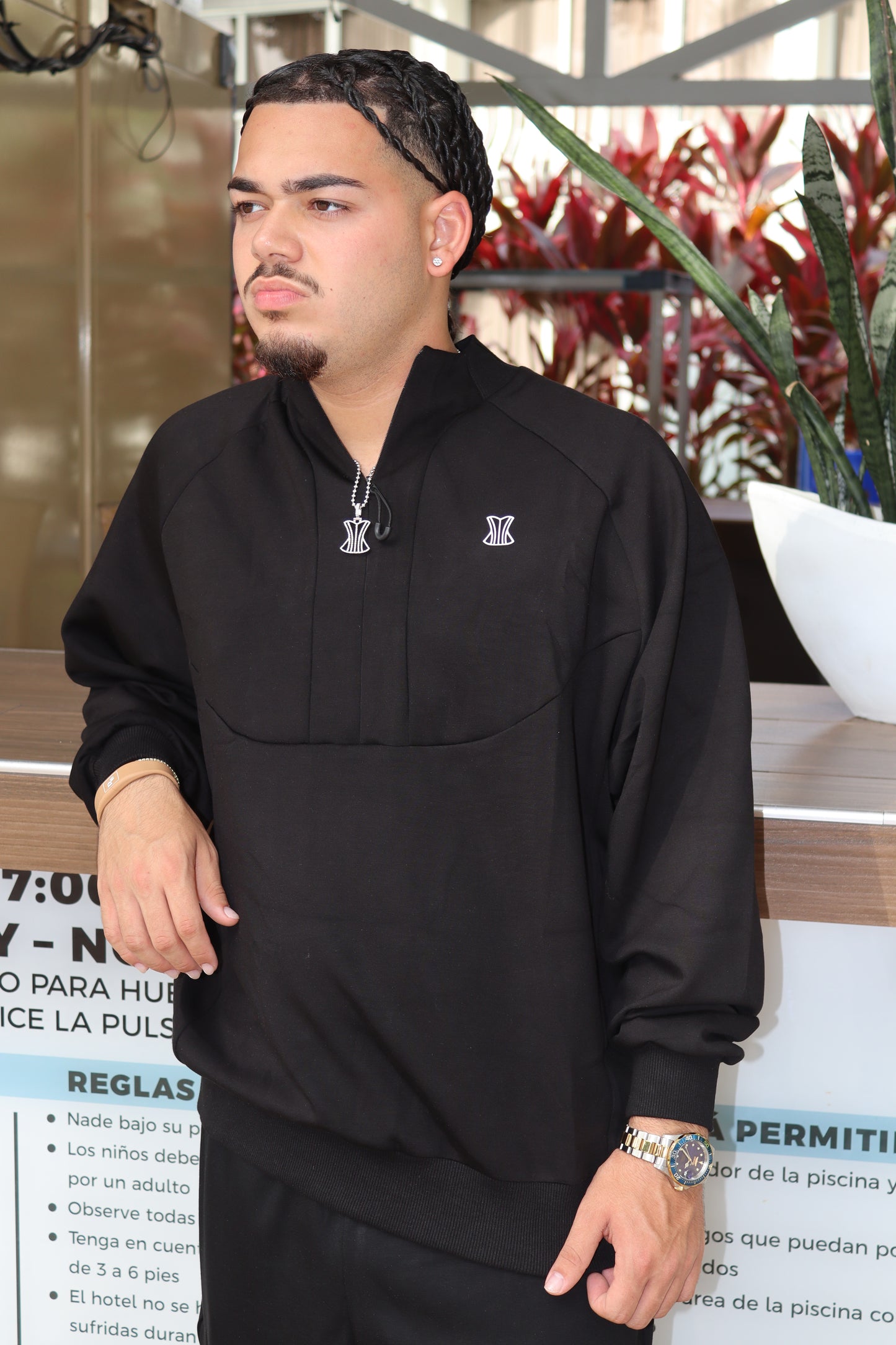 Men matching set (black)