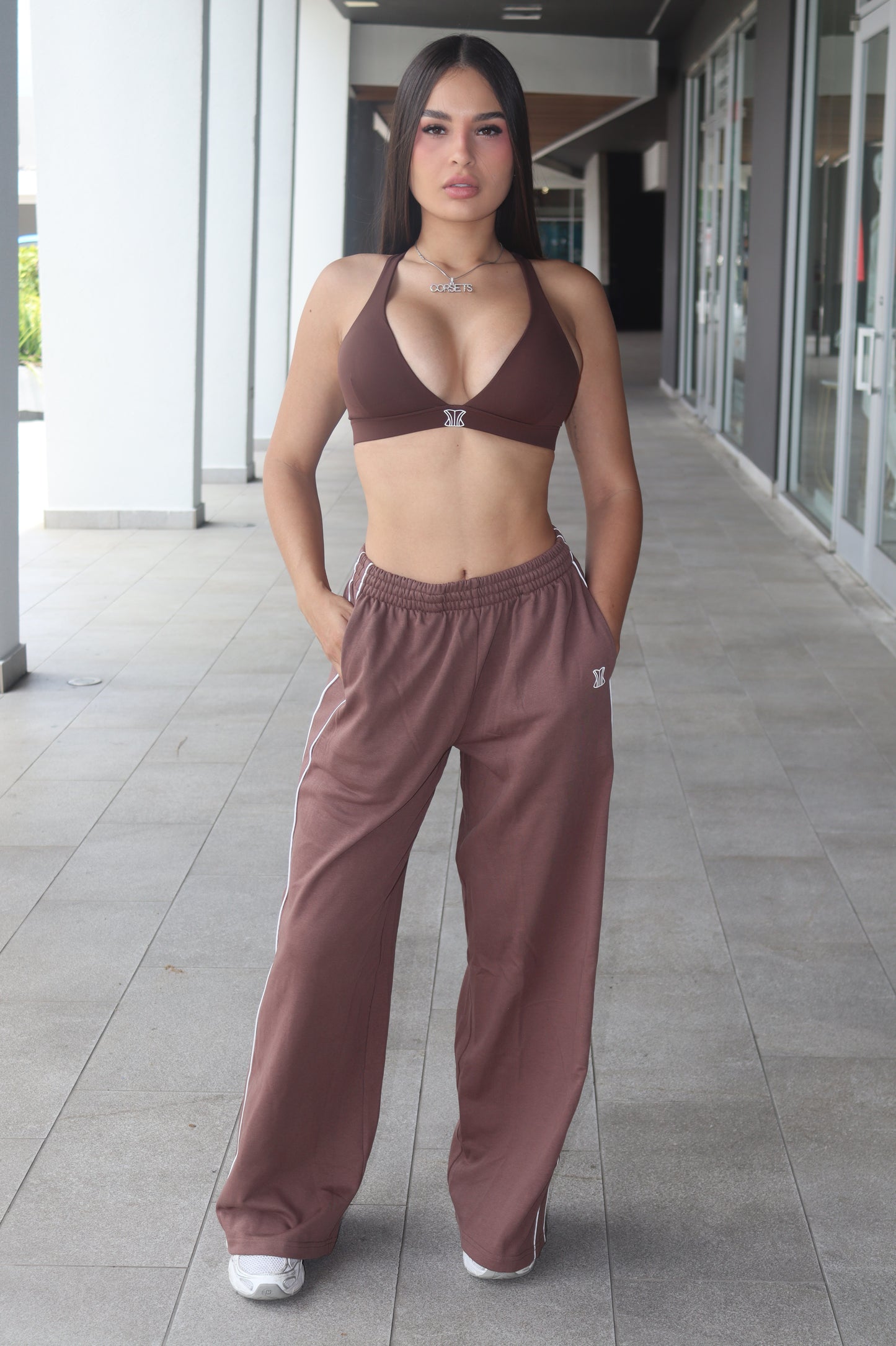 Set marrón sweater pant