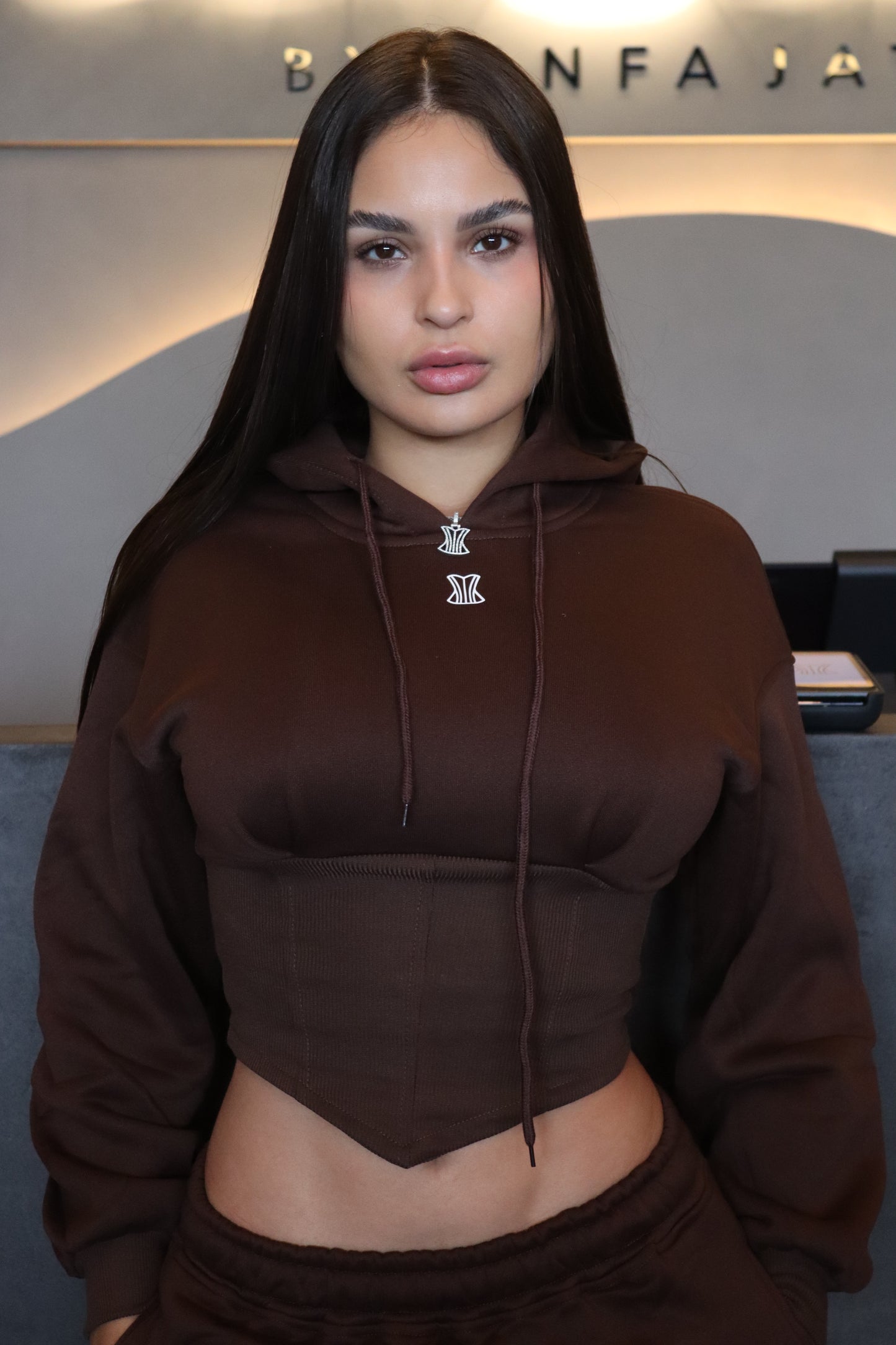 Corsets sweater set (brown)