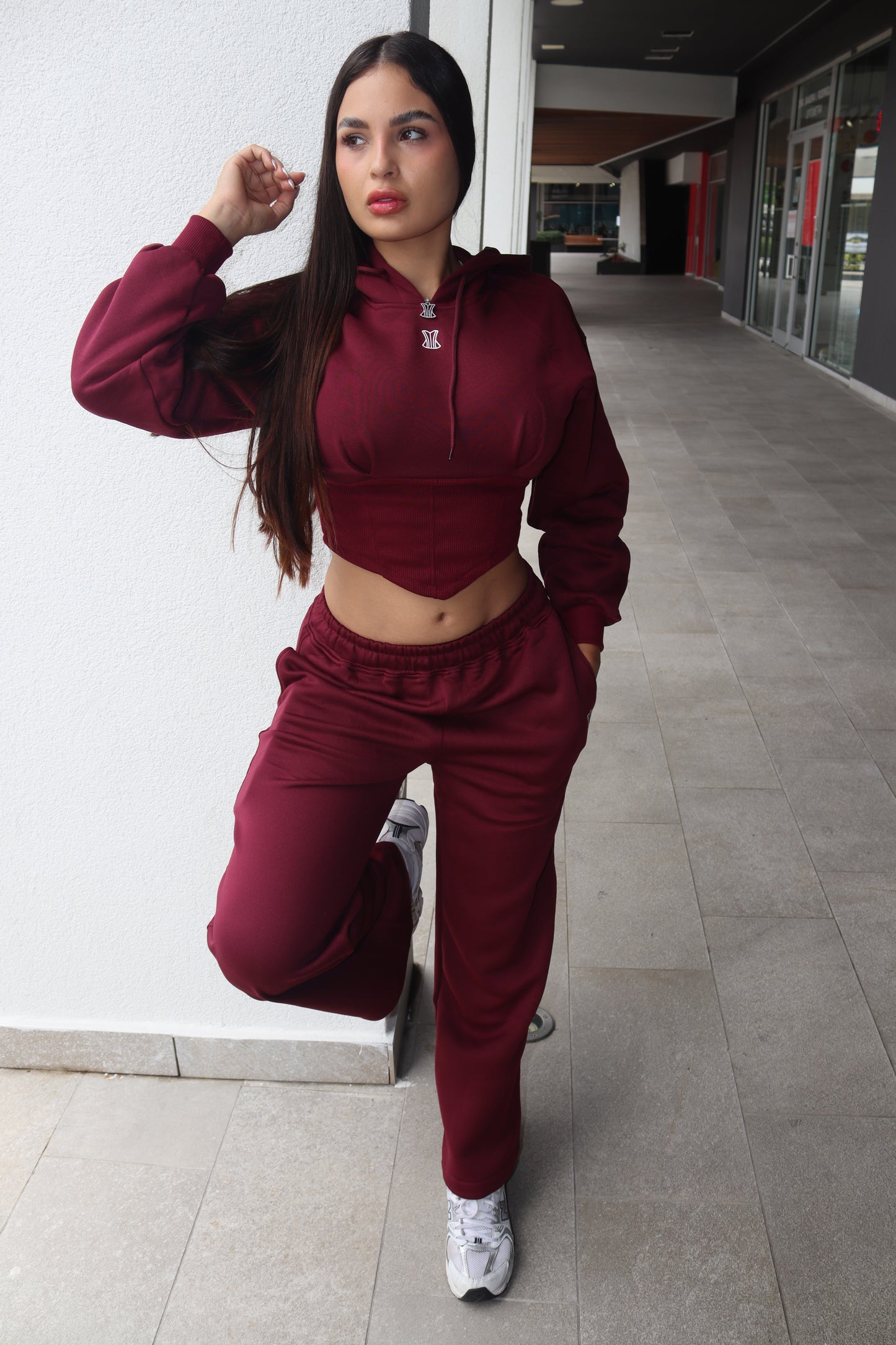 Corsets sweater set (vino)