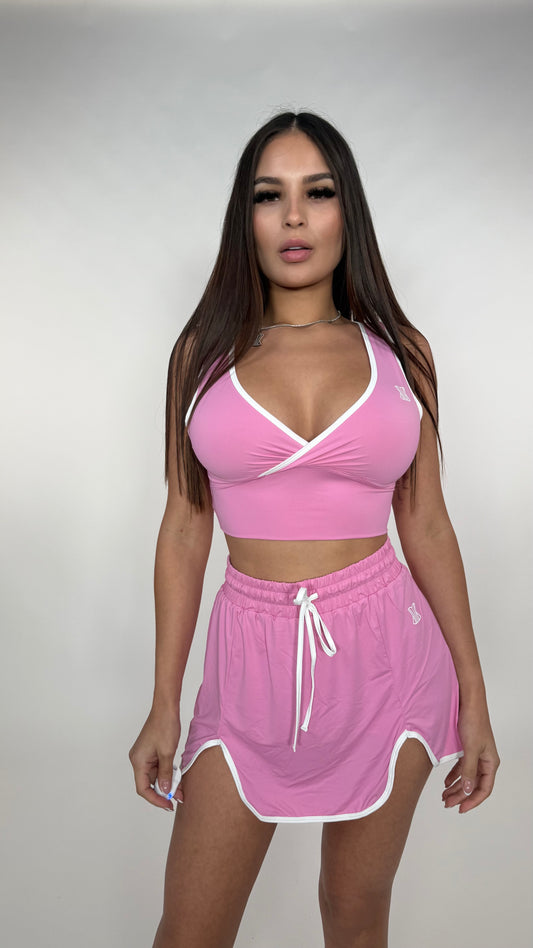 Set falda rosa