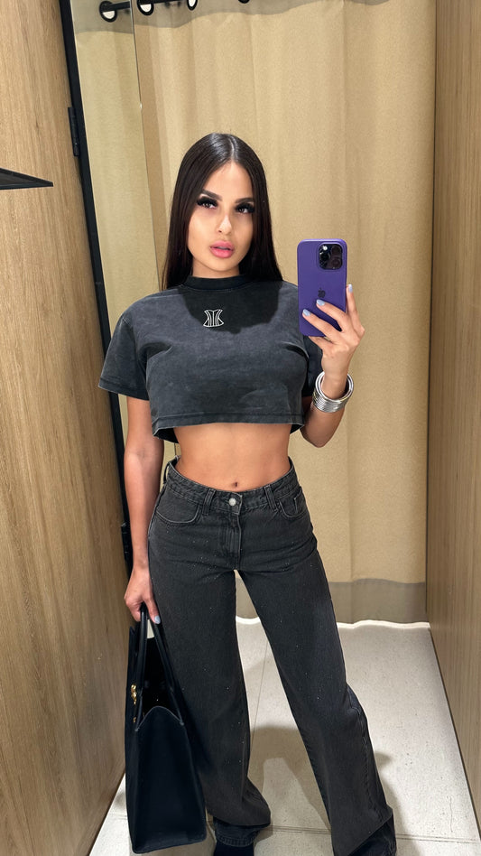 Crop top washed