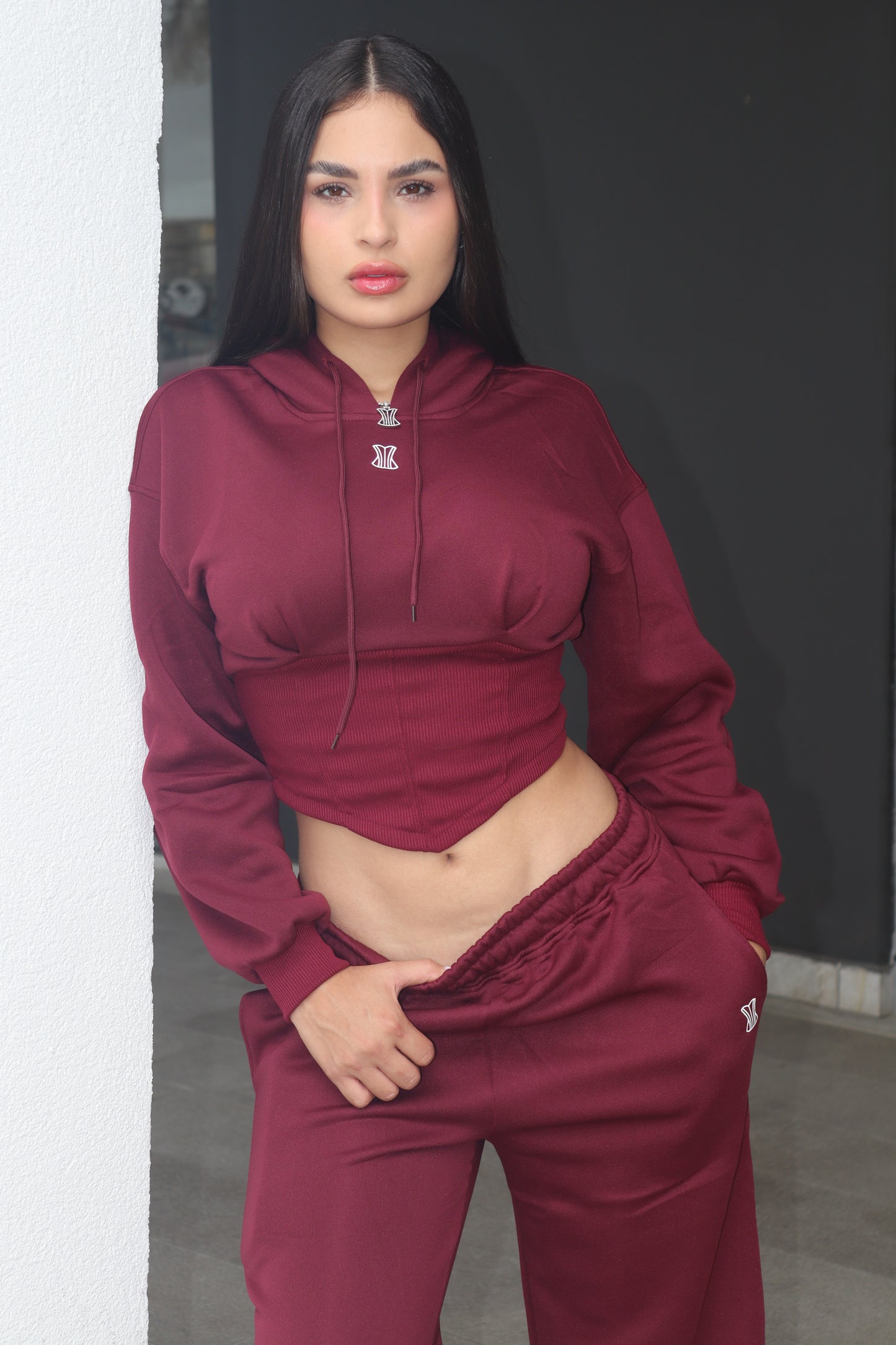 Corsets sweater set (vino)