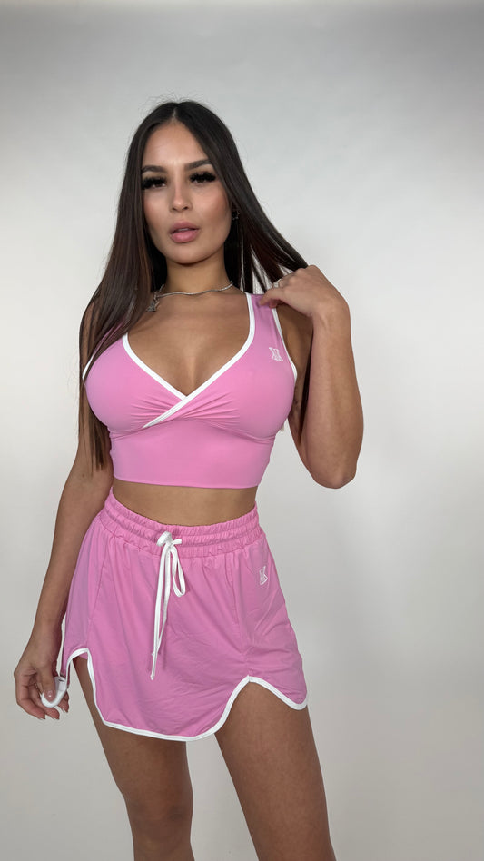Set falda rosa