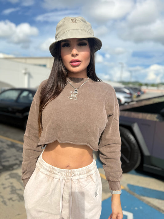 Washed Sweatshirt (brown)