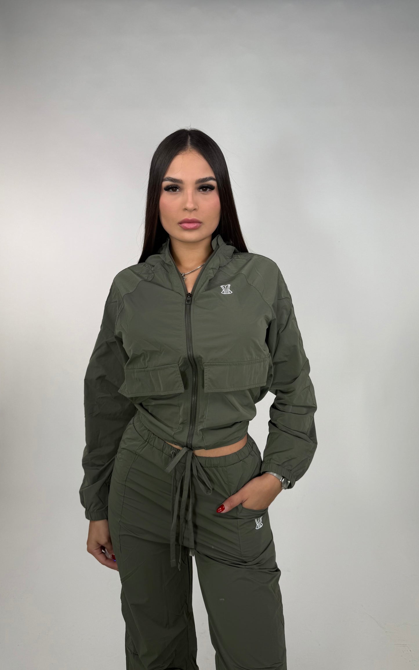 Set impermeable verde