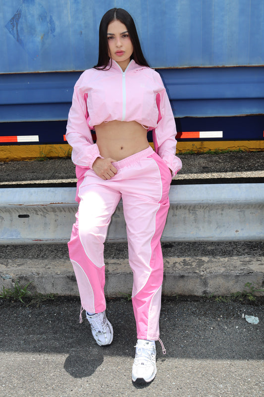 Pink tracksuit