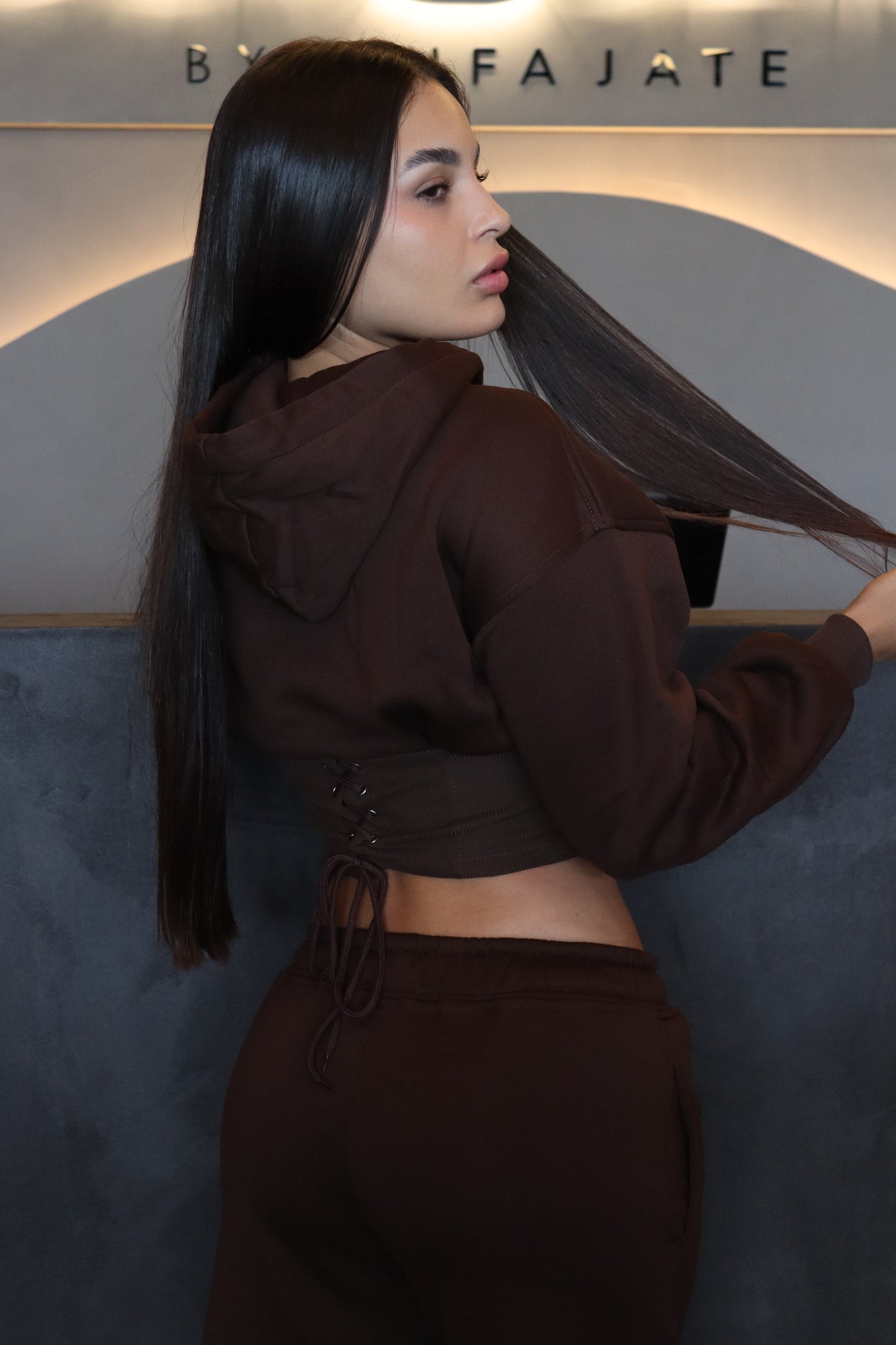 Corsets sweater set (brown)