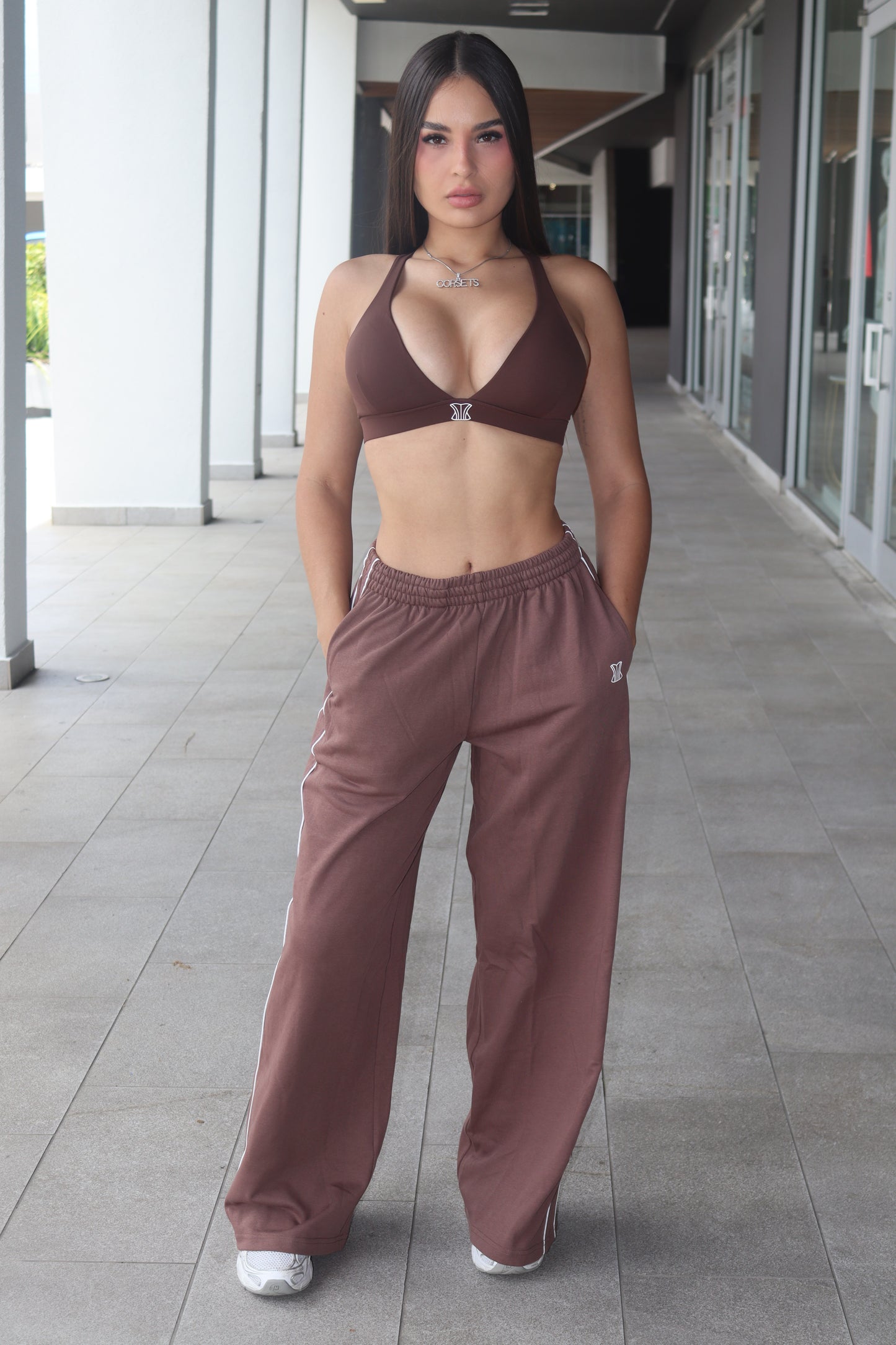 Set marrón sweater pant