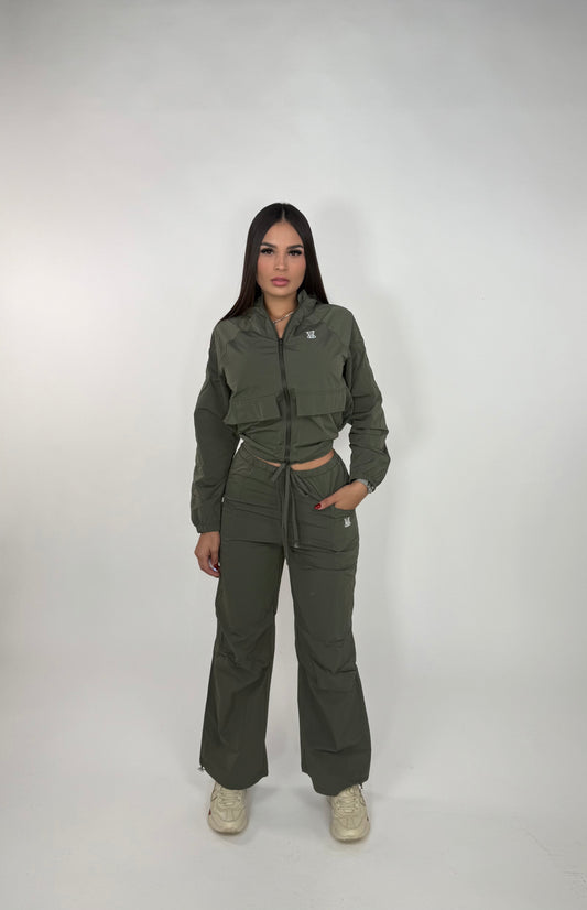 Set impermeable verde