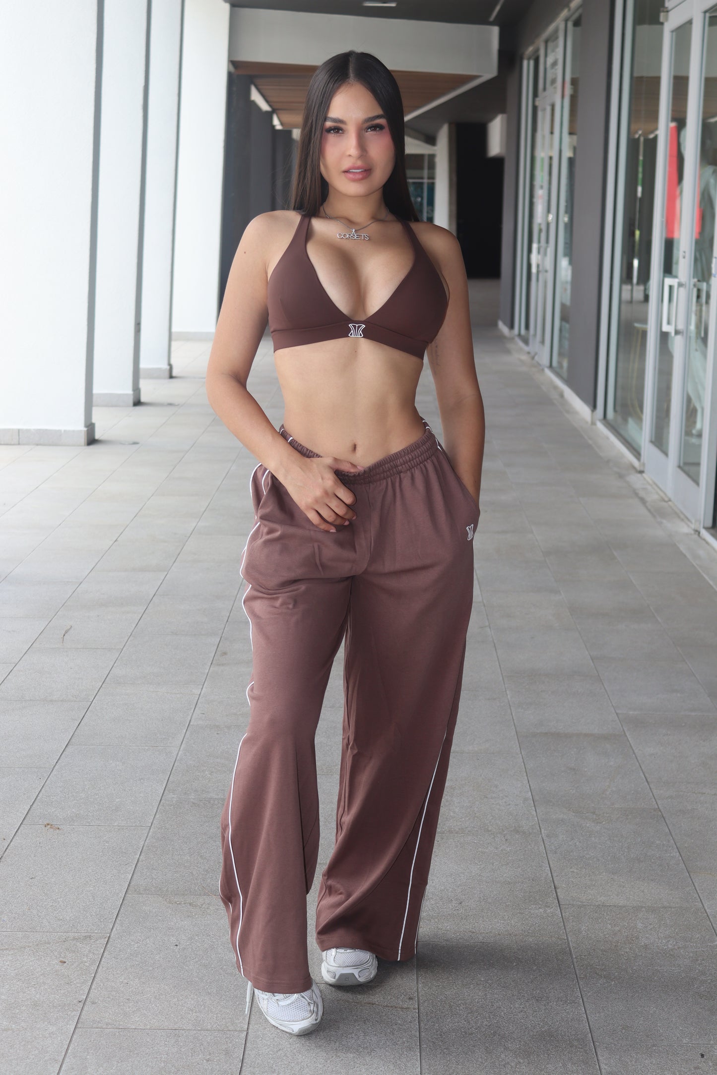 Set marrón sweater pant