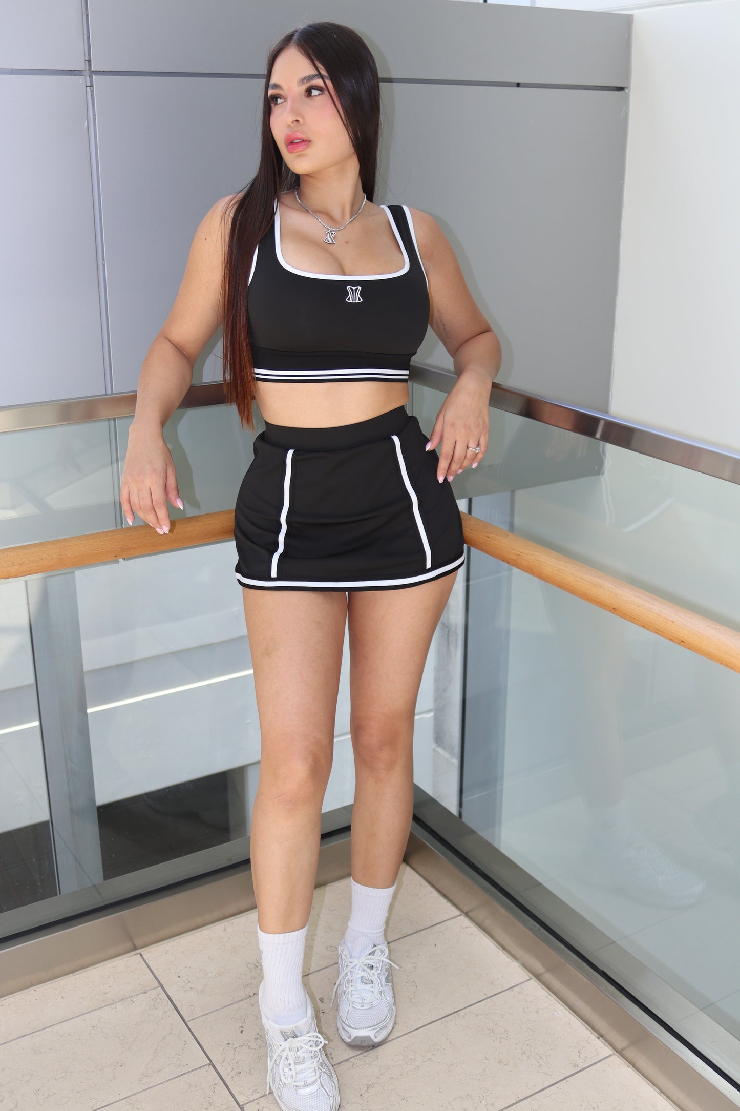 Set de falda negro