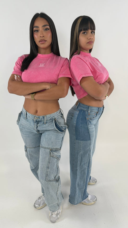 Crop top rosa