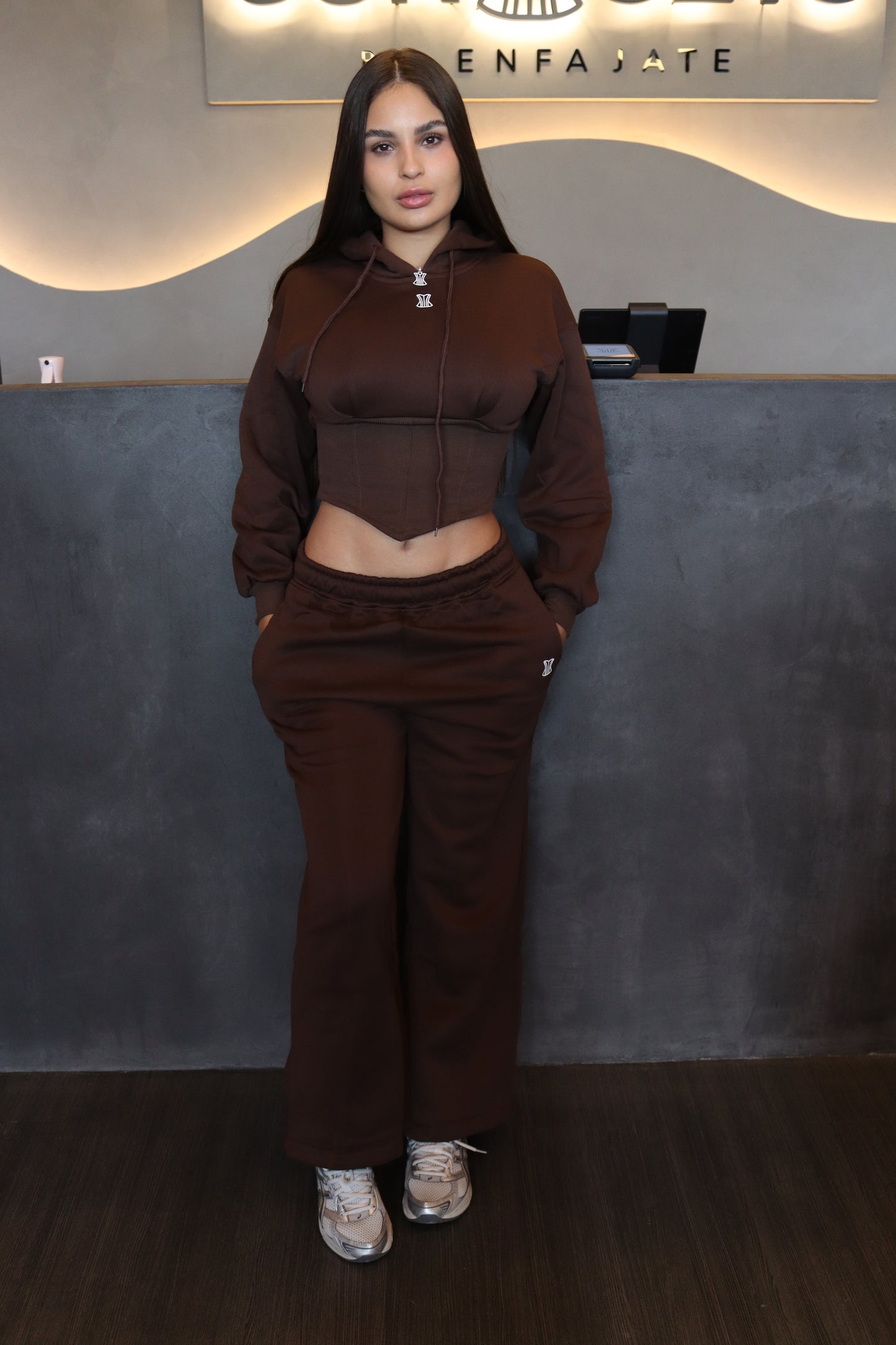 Corsets sweater set (brown)