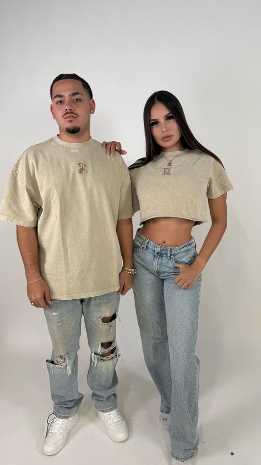 Beige shirt matching (men)